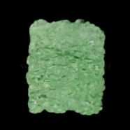 Luminous Resin Cabochons, Cube Candy, Glow in Dark, Ghost White, 13x13x11.5mm(RESI-E041-02H)
