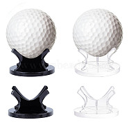 FINGERINSPIRE 2 Sets 2 Colors Acrylic Sport Ball Display Rack, with Non-Slip Pads, for Baseball Golf Ball Softball Tennis, Mixed Color, 6.5x11.4x3.6cm, 1 set/color(ODIS-FG0001-36)