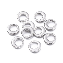 304 Stainless Steel Pendants, Ring, Stainless Steel Color, 14.7x2.8mm, Hole: 8.5mm(STAS-K207-77P)