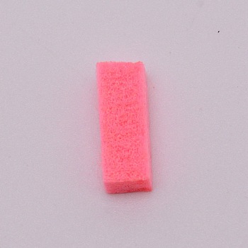 Fibre Perfume Pads, Essential Oils Diffuser Locket Pads, Rectangle, Pale Violet Red, 15x5x5mm