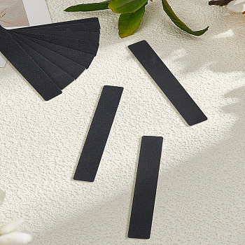 14Pcs EVA Double-sided Nail Art Manicure Buffer Files, Nail Polish Strip, Burnishing Stick, Rectangle, Black, 17.8x2.75x0.45cm