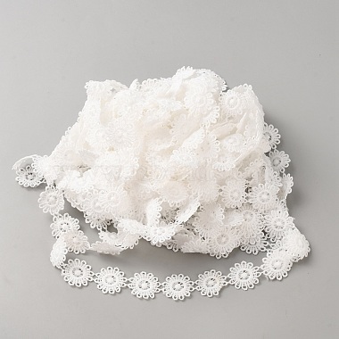 Polyester Lace Ribbon(OCOR-WH0111-138B)-2