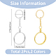 4Pcs 2 Colors Alloy with Iron Keychain(KEYC-FH0001-47)-2