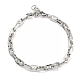 304 Stainless Steel Link Chain Bracelets(BJEW-H618-04P)-1