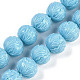 Synthetic Coral Dyed Carved Beads Strands(CORA-K009-01)-1