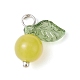 Natural Lemon Jade Fruit Charms(PALLOY-JF02431-05)-3