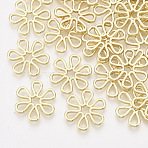 Alloy Filigree Joiners Links, Flower, Light Gold, 18x16.5x2mm(X-PALLOY-T067-105LG)