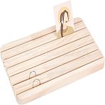 Beech Display Stands, for Jewelry Necklace, Rings, Earrings, Bracelets Display, Wheat, 16.7x27.7x1.65cm(ODIS-WH0011-72)