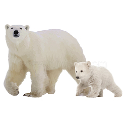 PVC Wall Stickers, Wall Decoration, Bear, 900x390mm, 2pcs/set(DIY-WH0228-906)