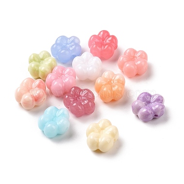 Mixed Color Flower Synthetic Coral Beads