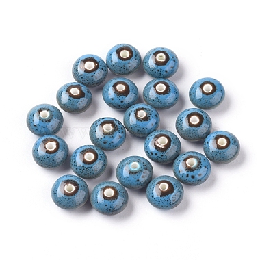 12mm SkyBlue Abacus Porcelain Beads