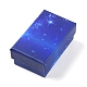 Starry Sky Pattern Cardboard Jewelry Boxes(CBOX-WH0003-15D)-1