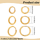 18PCS 3 Size 3 Colors Brass Huggie Hoop Earrings for Women(EJEW-AN0003-25)-2