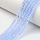 Chapelets de perles en verre galvanoplastique(EGLA-A034-J2mm-L03)-1
