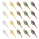 Pandahall Elite 70 pcs 5 couleurs pendentifs en alliage de style tibétain(FIND-PH0009-19)-1