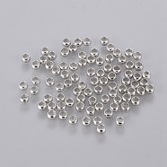 Brass Crimp Beads, Beads Jewelry Making Findings, Rondelle, Platinum, 3mm, hole: 2mm, about 320pcs/10g
(X-J0JMP062)
