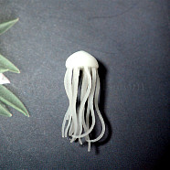 Sealife Model, UV Resin Filler, Epoxy Resin Jewelry Making, Jellyfish, White, 1.6x0.5cm(DIY-F039-05D-05)