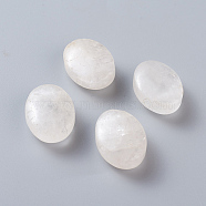 Natural Quartz Crystal Pendants, Oval, 25~25.5x18~19x8~12mm, Hole: 1.8mm(X-G-G774-06)