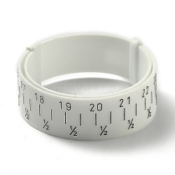 Plastic Wrist Sizer, Bracelet Bangle Gauge Sizer, Jewelry Wrist Size Measure Tool, White, 27.2x1.6cm(TOOL-L012-01)