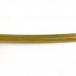 Tiger Tail Wire, Nylon-coated 201 Stainless Steel, Dark Goldenrod, 23 Gauge, 0.6mm, about 3608.92 Feet(1100m)/1000g(TWIR-S002-0.6mm-3)