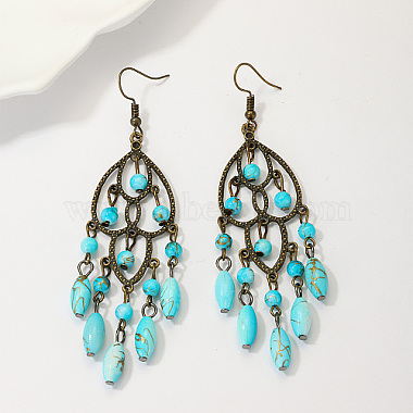 Colorful Others Synthetic Turquoise Earrings