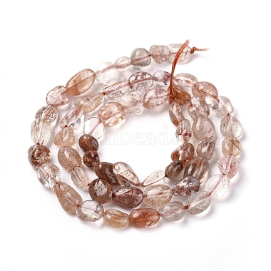 Natural Rutilated Quartz Beads Strands(G-L478-47)-3