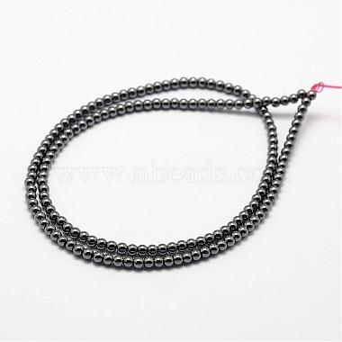 Grade AB Non-magnetic Synthetic Hematite Beads Strands(G-P209-02-3mm)-2