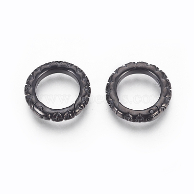 Gunmetal Ring Stainless Steel Clasps
