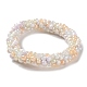 bracelet extensible tressé en perles de verre au crochet(BJEW-K232-01U)-1