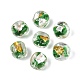 la main d'or et d'argent des perles de verre feuille(FOIL-Q003-01E)-1