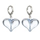5 Pair 5 Color Acrylic Heart Dangle Leverback Earrings(EJEW-TA00254)-2