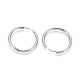 202 Stainless Steel Huggie Hoop Earrings(X-EJEW-F111A-25mm-P)-2