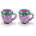10Pcs Resin Strawberry Water Cup Miniature Ornaments, Micro Landscape Home Dollhouse Accessories, Pretending Prop Decorations, Lilac, 19x24mm(PW-WG36B42-05)