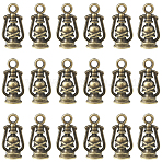 40Pcs Tibetan Style Zinc Alloy Pendants Sets, Lead Free & Cadmium Free, Lantern Charms, Antique Bronze, 16.5x7.5x5.5mm, Hole: 2.5mm(TIBEP-SC0003-35AG)