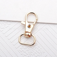 Alloy Swivel Lobster Claw Clasps, for Bag Making, Golden, 36x17.5mm, Hole: 12mm(PW-WG29257-02)