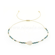 Seashell Peach Heart Beaded Bracelet for Women(TT9618-1)