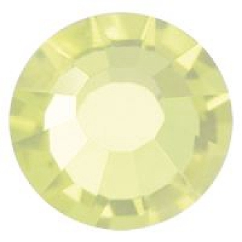 Preciosa&reg Crystal Hotfix Flatback Stones, Czech Crystal, Round(438 11 612 Chaton Rose VIVA 12 &reg), 80100 Jonquil, SS16(3.8~4mm)