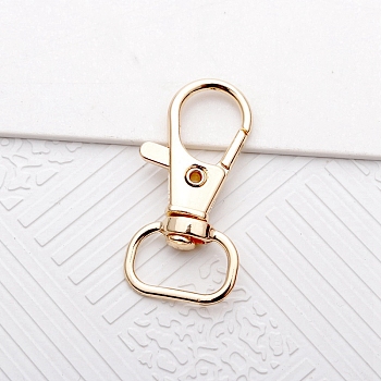 Alloy Swivel Lobster Claw Clasps, for Bag Making, Golden, 36x17.5mm, Hole: 12mm