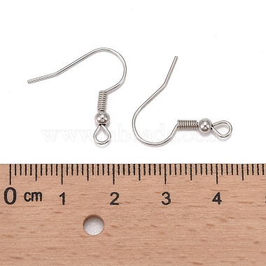 Platinum Color Iron Earring Hooks(X-E135-NF)-2
