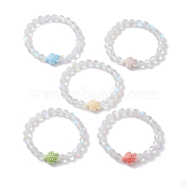 Mixed Color Tortoise Moonstone Bracelets