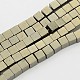 Cube Non-magnetic Synthetic Hematite Beads Strands(G-D617-01D)-1