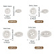 40Pcs 4 Styles Resin Buttons(BUTT-TADJ0001-02C)-3