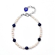 Bracelets en perles de lapis-lazuli naturel (teint)(BJEW-JB05313-03)-1
