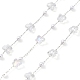 Handmade Glass Butterfly and ABS Plastic Imitation Pearl Beaded Chains(CHC-R135-15P)-1