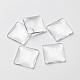 Transparent Glass Square Cabochons(GGLA-S022-20mm)-1