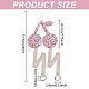 Cherry Non-woven Fabrics Hairpin Hair Clip Hanging Holder Storage Organizer(ODIS-WH0025-129B)-2
