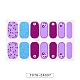 Esmalte de uñas de envoltura completa con estampado de leopardo floral de frutas pegatinas(MRMJ-T078-ZA037)-1