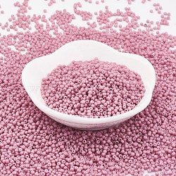 TOHO Japanese Seed Beads, Round, 11/0 Matte Opaque, Pearl Pink, 2x1.5mm, Hole: 0.5mm, about 933pcs/10g(X-SEED-F002-2mm-765)