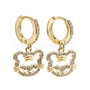 Clear 12 Chinese Zodiac Signs Cubic Zirconia Earrings