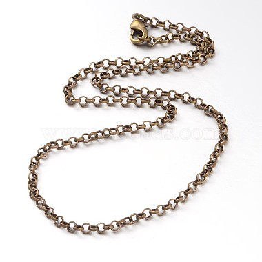 Eisen Kreuzkette Rolo Kette Halskette Herstellung(X-NJEW-JN01384-04)-2